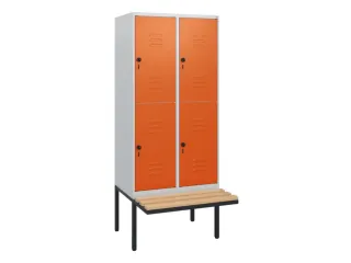 Dubbeldekse dekenkist,HxBxD 1950x800x815mm,2x2vak.,vak B 400mm - 1