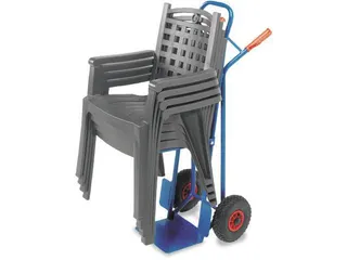 Stoelensteekwagen Staal 250kg 1300x530mm 300x225mm Massief Rubber Band - 3