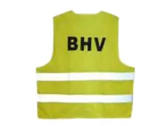 Veiligheidsvest Leina met opdruk "BHV " geel