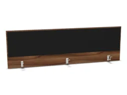 opzetpaneel bureau aanbouw achter NP-tiepolo nut BN8033-zwart 1800mm