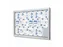 Vitrinekast mededelingenbord Outdoor 21xA4 met gasveer Zilver