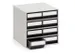 bac compartimentable ESD,HxlxP 82x186x400mm,PP,noir