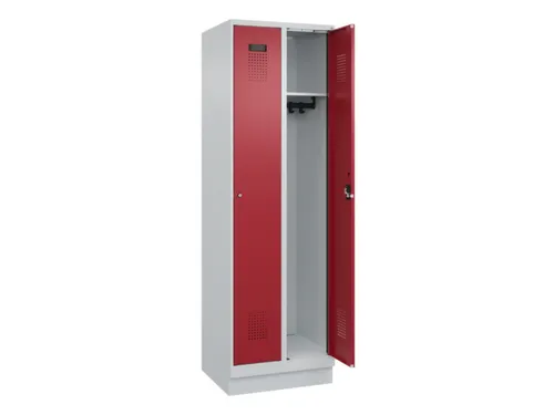 locker,HxBxD 1950x600x500mm,2vak,vak B 300mm,cil.-slot,sokkel