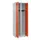 locker voor scheiding van kleding,HxBxD 1850x600x500mm,2vak