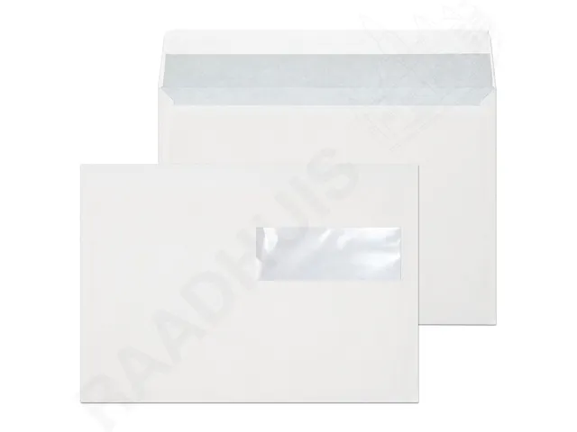 Dienstenvelop Venster Rechts Raadhuis 162x229mm C5 Wit Met Plakstrip