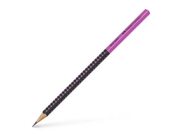 Grafietpotlood Faber-Castell Grip 2001 two-tone zwart/roze