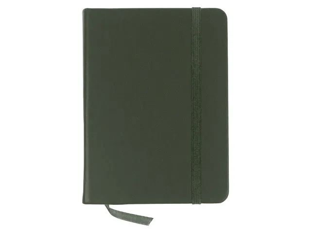 Schetsboek Kangaro A6 forest green PU HC 80 vel 140gr roomwit met elas