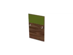 baliepaneel v. bureau aanbouw rechts NP-tiepolo nut BN7048-groen 800mm
