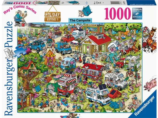 Puzzel Ray Comics Holiday resort 1 The campsite 1000 stukjes