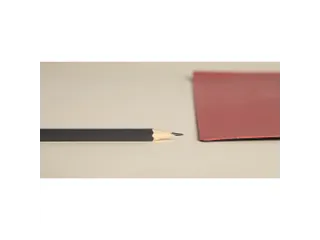 Onderlegger PU 35x60cm zwart/rood - 11