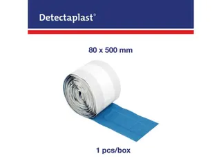 Detectaplast 8189 Textielpleister Elastisch Blauw 8cm x 1 meter - 3