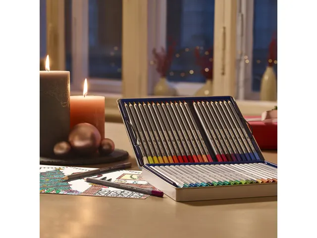 Crayon de couleur Aquarellable Faber-Castell Goldfaber etui 48 pces