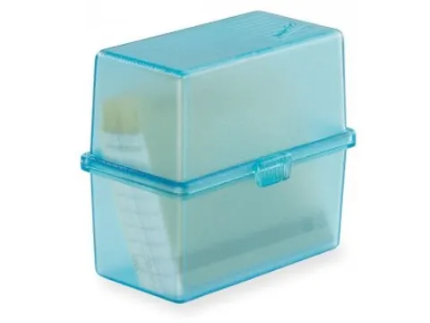 Steekkaartenbak DIN A8 turk.transp.