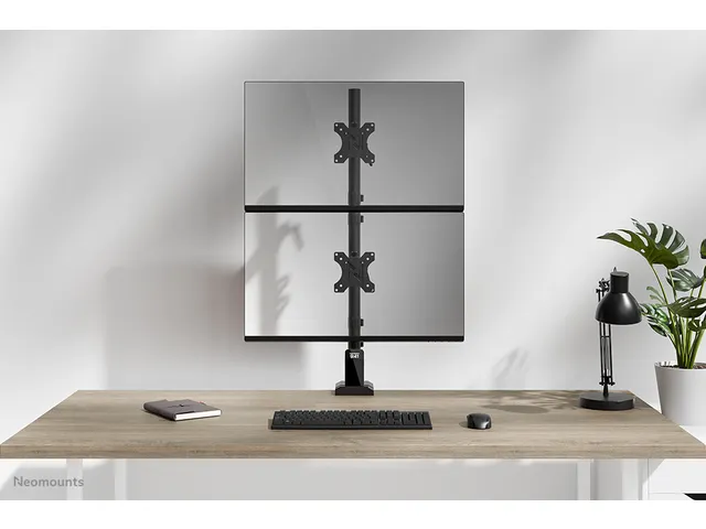 Neomounts DS60-600BL2V Monitorarm voor twee schermen - 10-32 inch - 0-