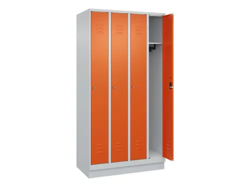 locker,HxBxD 1950x1000x500mm,4vak,vak B 250mm,cil.-slot,sokkel