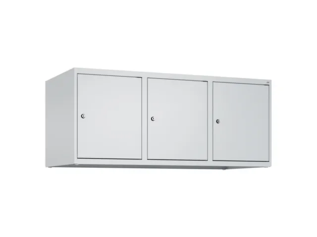 opzetkast,v. locker,3vak.,vak B 400mm,HxBxD 500x1200x500mm