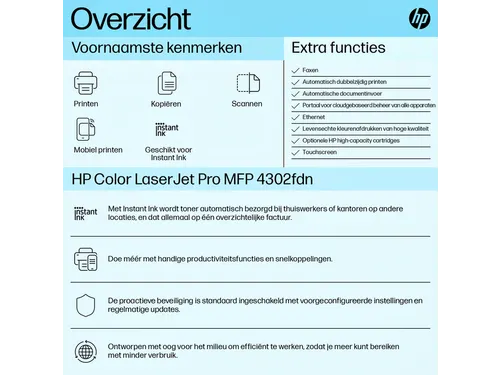 Multifunctional Laserprinter HP Color LaserJet 4302fdn