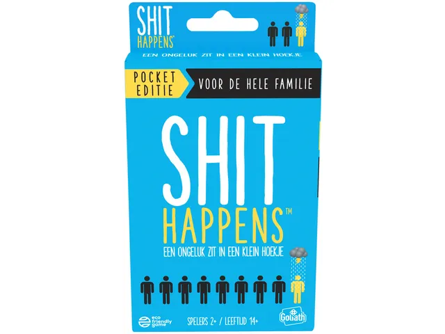 Goliath gezelschapsspel Shit Happens Familie Pocket Editie 14+