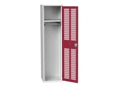 Lockerkast 2000x525x550mm 1 vak, ventilatiedeur, RAL3004