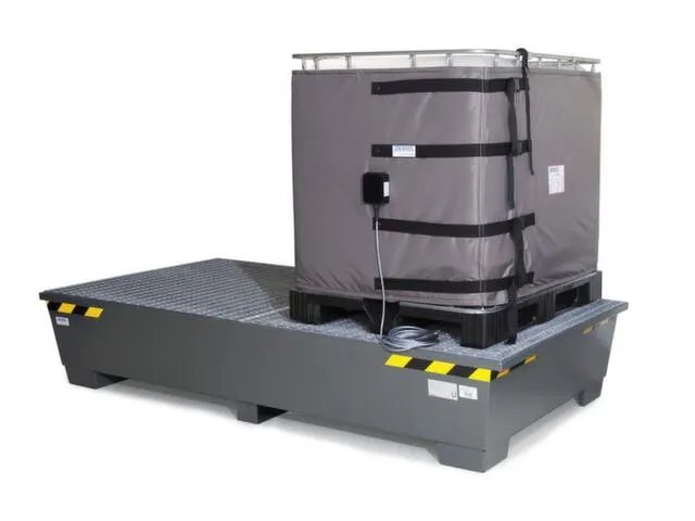 verwarmingsmantel,v. IBC inhoud 1000l,buiten nylon,grijs,2000 W