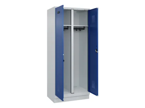 locker voor scheiding van kleding,HxBxD 1950x800x500mm,2vak