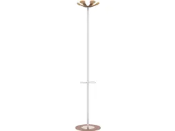 Unilux kapstok Aurora Staand Wit/Rood Beukenhout 6 haken