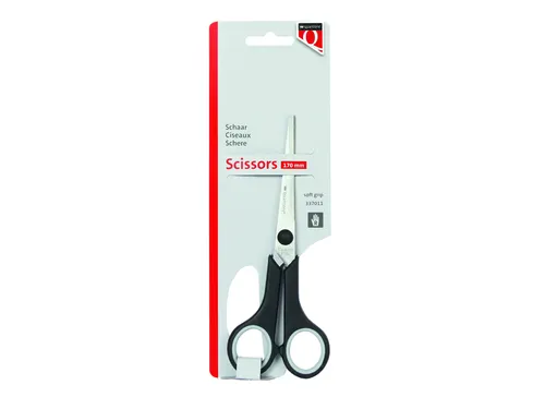Schaar Quantore 170mm soft grip zwart