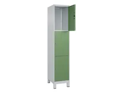 lockerkast,HxBxD 1950x400x500mm,1x3vakken,vak B 400mm,cil.-slot,voeten