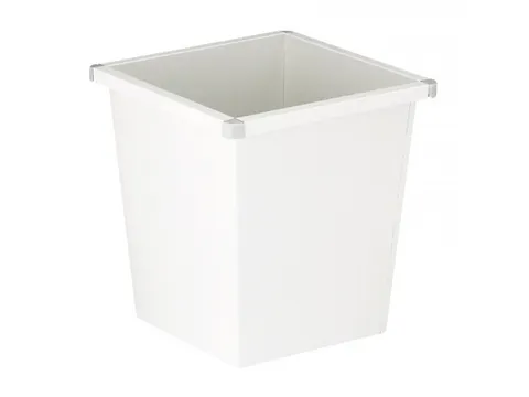 Vierkant Tapse Papierbak 27 Liter Wit