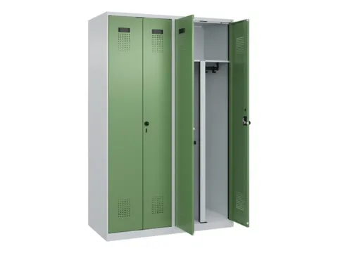 PBM-locker,HxBxD 1850x1200x500mm,4vak,vak B 300mm,draaigrendel