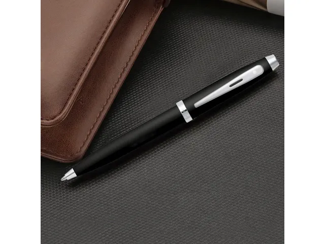 Balpen SHEAFFER 100 E9338 Glossy black lacquer chrome plated