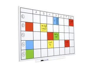 Whiteboard Rocada Skinplanner 75x115cm wit gelakt - 6