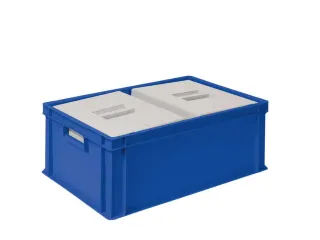 Euronorm-stapelbak,m. 2isoleerboxen,HxLxB 220x600x400mm,44,5/10,4l - 3