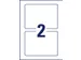 Etiquette de positionnement Avery Zweckform 8002 160x120mm imprimé