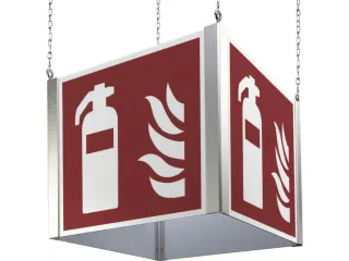 Kubus Met Brandbeveiligingstekens,Brandblusser,Aluminium - 1