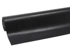werkplek-vloerbedekking,metergoed,HxB 3x1200mm,rubber,brede ribbels