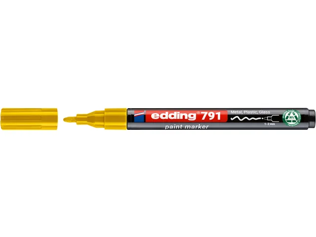Paintmarker edding 791 PCR op alcoholbasis 1-2mm geel