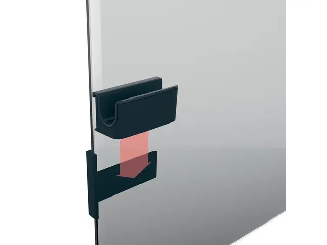 Support stylo Sigel pour tableau en verre 75x37x35mm anthracite