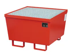 Opvangbak 1x 200l Opvangvol. 215l Rood 545x 800x 800mm Rooster