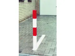 Verdwijnende Afzetpaal H 1000Mm Vierkant 70X70Mm Kantelbaar Vloerbak