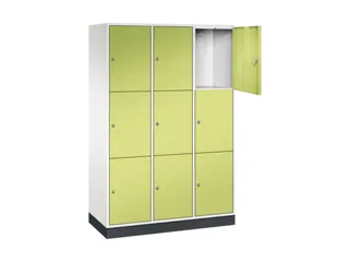grootvolume-lockersysteem,HxBxD 1950x1220x500mm,3x3vakken,cil.-slot - 1