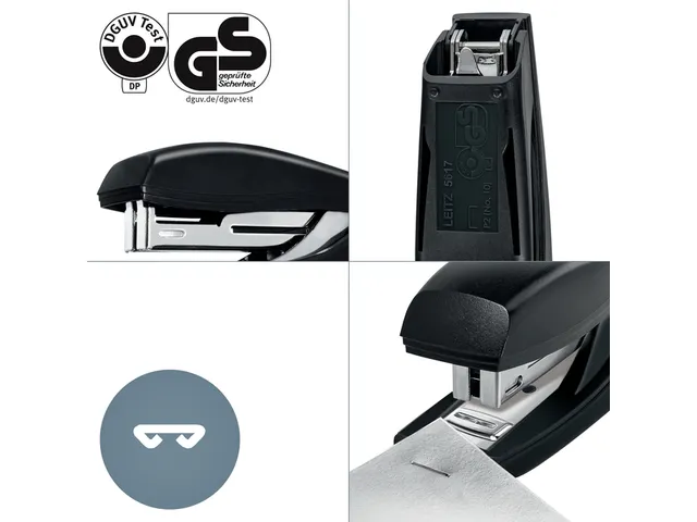 Nietmachine Leitz Nexxt Recycle mini 10 vel zwart