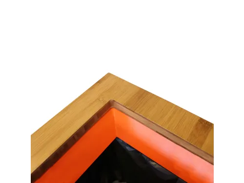 Afvalinzamelingsunit Lune Paxa Medium 34 Liter Wim Bamboe Oranje