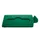 Deksel Rubbermaid Slim Jim Recyclestation gesloten groen
