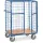 Pakketwagens Dubbele Vleugeldeuren Dak Draadgaas 600kg 1000x600mm