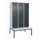 locker met bank,HxBxD 2120x1200x815mm,3vak,vak B 400mm,cilinderslot
