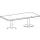 vergadertafel,HxBxD 720x2400x1200mm,rechthoekig