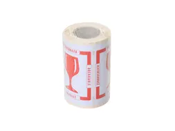 Waarschuwingsetiket IEZZY breekbaar 80mmx100m rood 250 stuks