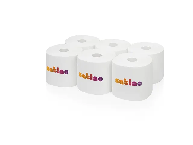 Poetspapier Satino Comfort CR1 2-laags 350m wit 305290 Voordeelbundel