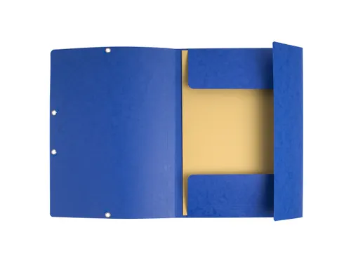 Elastomap 3 kleppen "Scotten" glanskarton 400gm² A4 Blauw